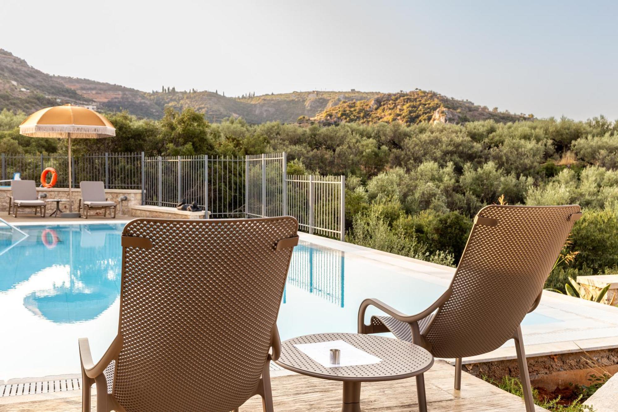 Olympia Zervea Studios With Pool - Apartment การ์ดามมีลี ภายนอก รูปภาพ