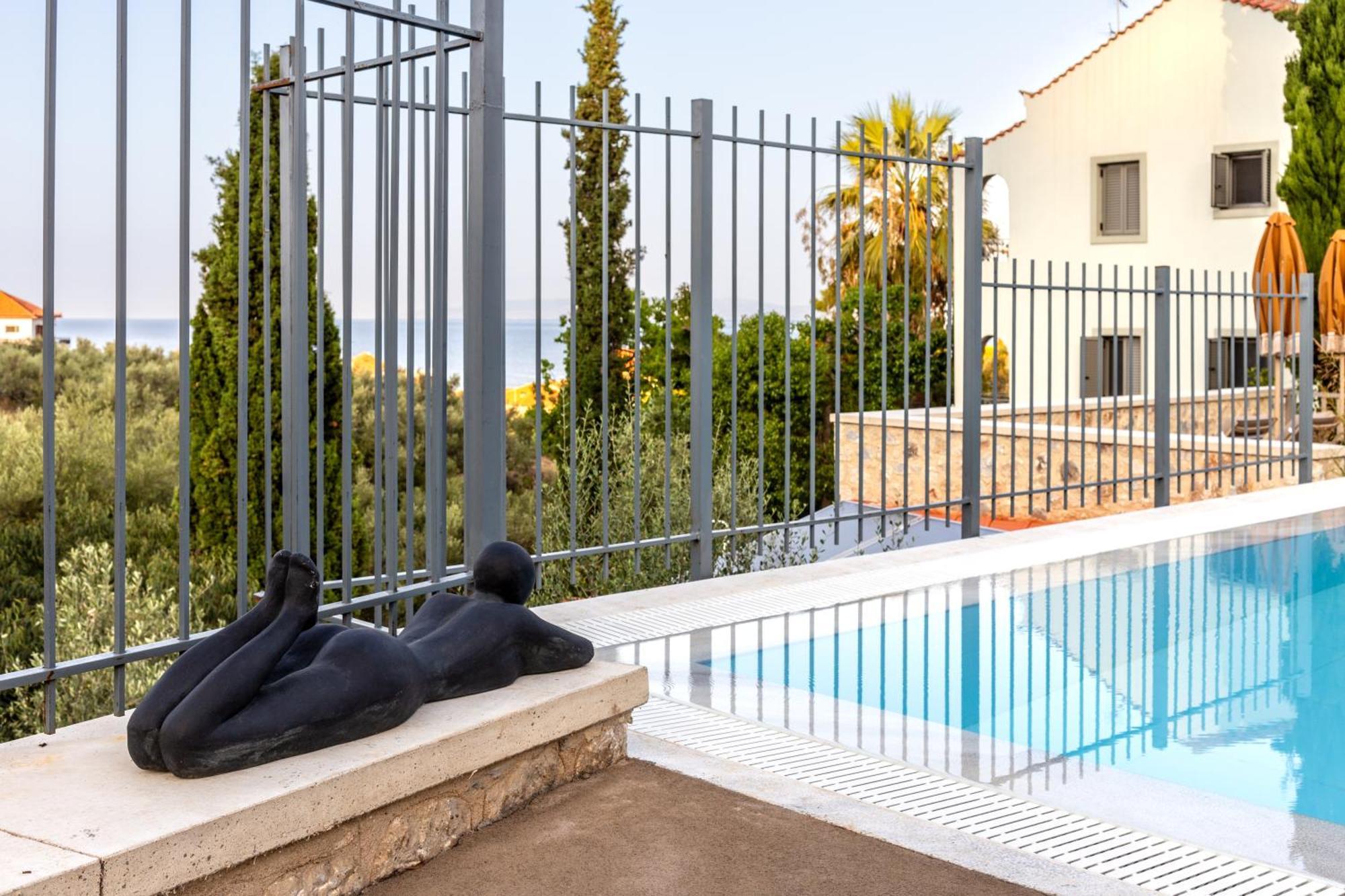 Olympia Zervea Studios With Pool - Apartment การ์ดามมีลี ภายนอก รูปภาพ
