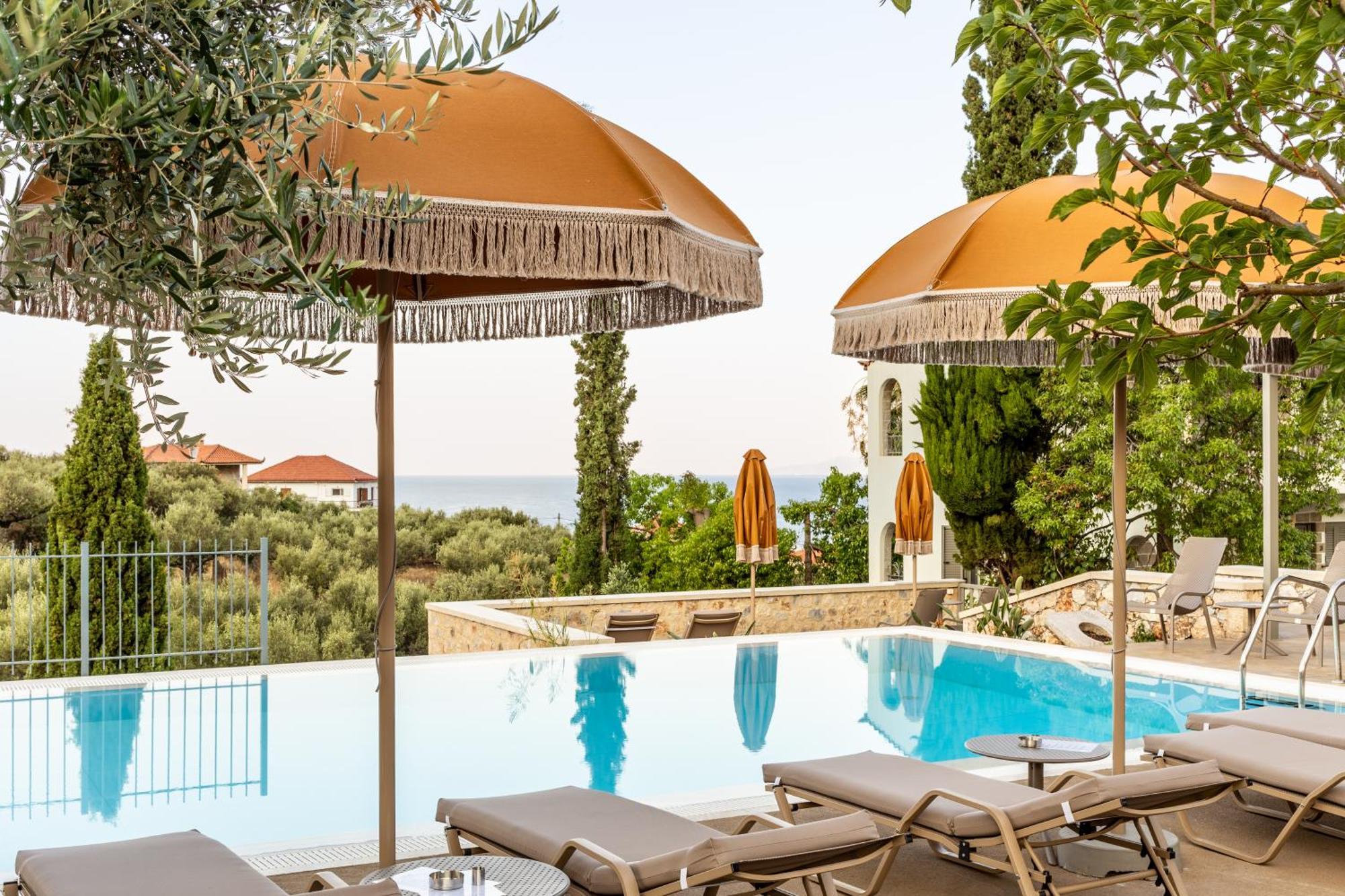 Olympia Zervea Studios With Pool - Apartment การ์ดามมีลี ภายนอก รูปภาพ