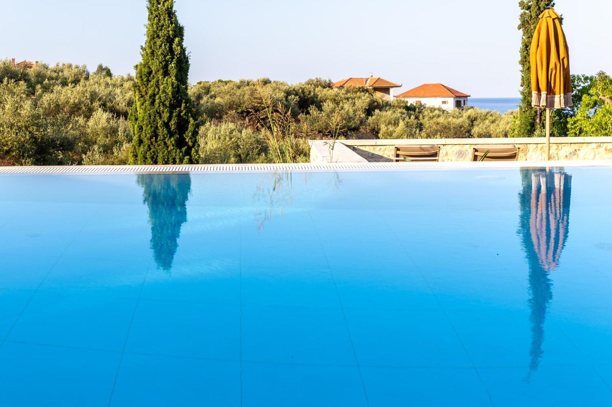 Olympia Zervea Studios With Pool - Apartment การ์ดามมีลี ภายนอก รูปภาพ