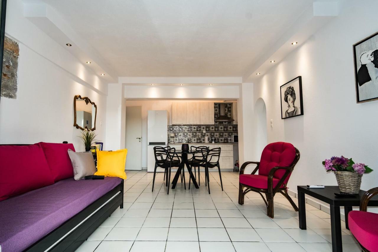 Olympia Zervea Studios With Pool - Apartment การ์ดามมีลี ภายนอก รูปภาพ
